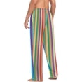 thumbnail image 6 of Mexican Serape Stripes Ghost Pajama Pants, Men's Lounge Pants Light with Drawstring and Pockets, Christmas New Year Birthday Father's Day Gifts, 6 of 7