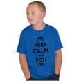 thumbnail image 4 of Keep Calm Fish On Fishing Enthusiast Boys Kids T Shirt Tees Tops Teen Brisco Brands M, 4 of 6