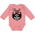 thumbnail image 3 of Inktastic Proud Owner of a Bearded Daddy Boys or Girls Long Sleeve Baby Bodysuit, 3 of 5