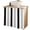 Black Gray, variant on Grey Striped Cabinet Curtains 28"W x 51"L, Dustproof Sink Skirt Curtain for Kitchen Bathroom, Minimalist Farmhouse Stripe Adhesive Desk Skirt Privacy Curtains for Pantry Classroom Office Closet