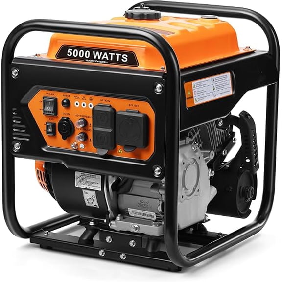 5000-Watt Portable Inverter Generator OXOG09, Gas Generator for Home Backup, 30A RV Outlet, ECO Mode, 4000 Rated Watts, 5000 Peak Watts