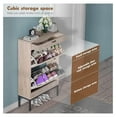 Shoe Storage with 2 Drawers&1 Small Drawer, Slim Entryway Shoe