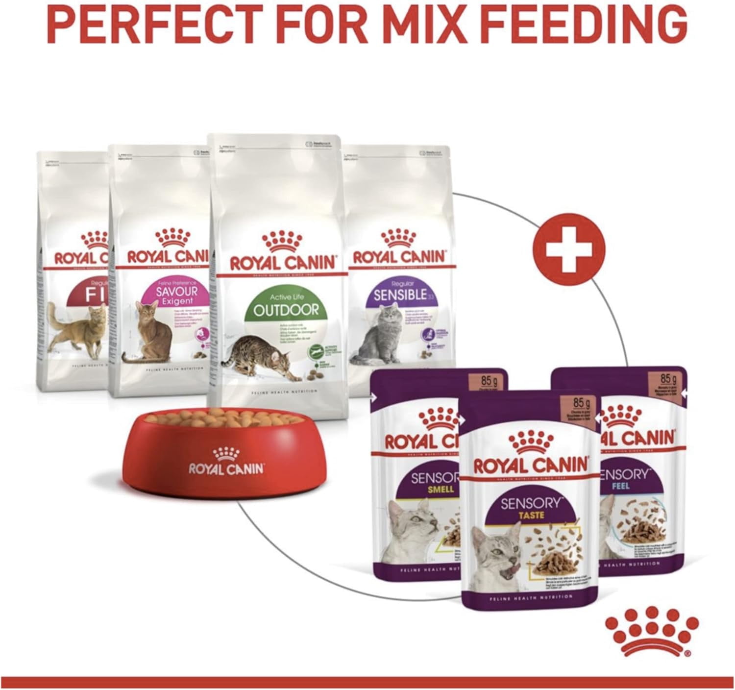 Royal Canin Sensory Feel Cat Wet Food 12x85g Jelly