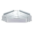 thumbnail image 1 of Toystoory Estante triangular para productos básicos, de aluminio ahuecado, sin perforaciones, con ganchos, soporte de estante de almacenamiento colgante Juegos de accesorios de baño Plata Toystoory HA027312-02, 1 of 1