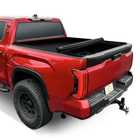 Auto Drive Soft Roll up Truck Bed Tonneau Cover Fits 2022 2023 Tundra (Excl. Trail Edition) 6 7 Bed (78.7 ) |For Models With or Without The Deck Rail System|