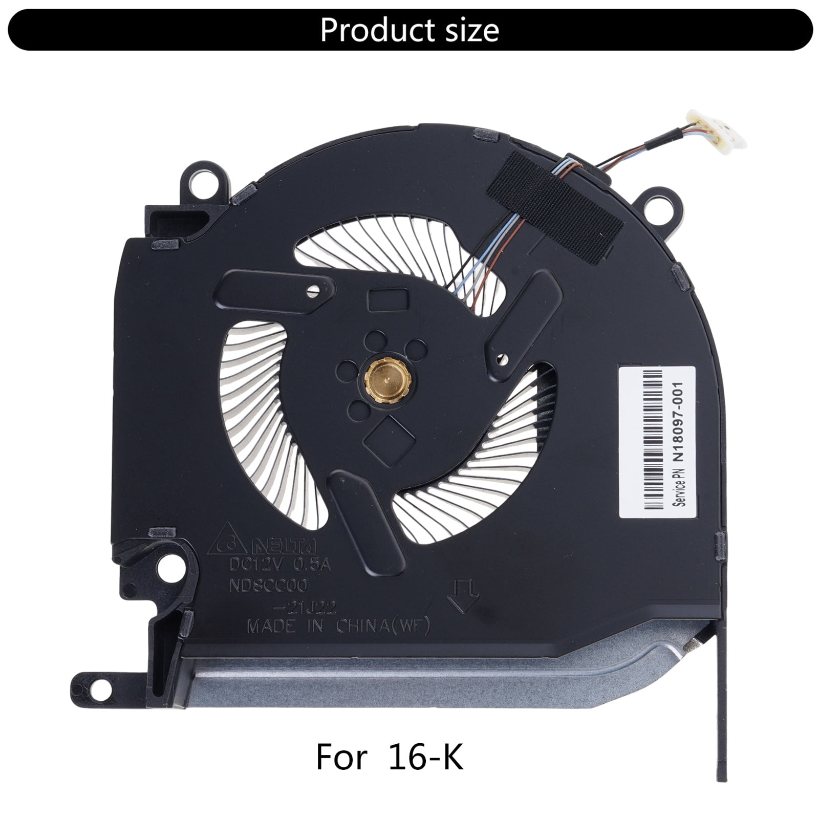 Laptops Cooling Fan Radiators DC12V 4Pin 4wires Quiet GPU CPU Coolers for OMEN 16K 16-N for OMEN 8Pro