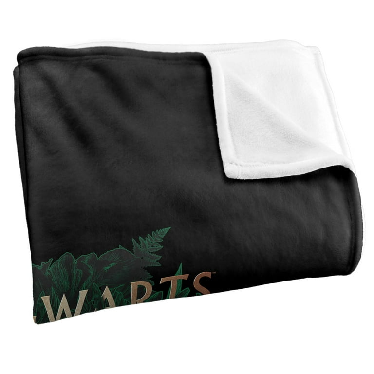 Floral hogwarts crest fleece blanket hotsell