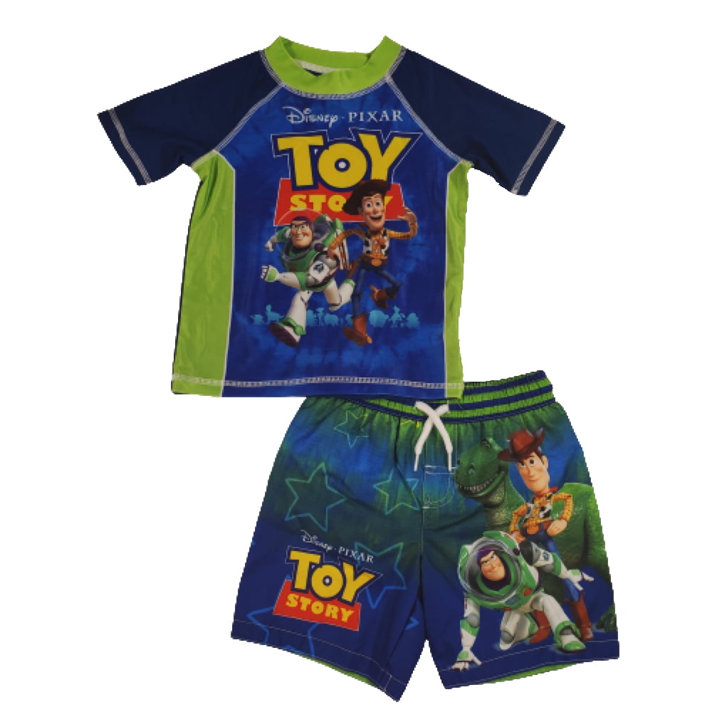 Disney Pixar Toy Story Buzz Lightyear Woody 3 Pack Swim Trunks Bathing Suit