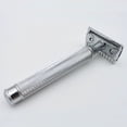 thumbnail image 2 of yeacher Stainless Steel Handle Zinc Alloy Head Single-Edge Safety Razor for Men, Washable Manual Shaving Tool with Secure Grip, 2 of 4