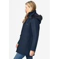thumbnail image 3 of Woman Within Plus Size Faux Fur Down Parka Coat, 3 of 6