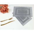 thumbnail image 6 of Unique Bargains Set of 6 Placemats for Kitchen Table Decor Silver Black, 6 of 7