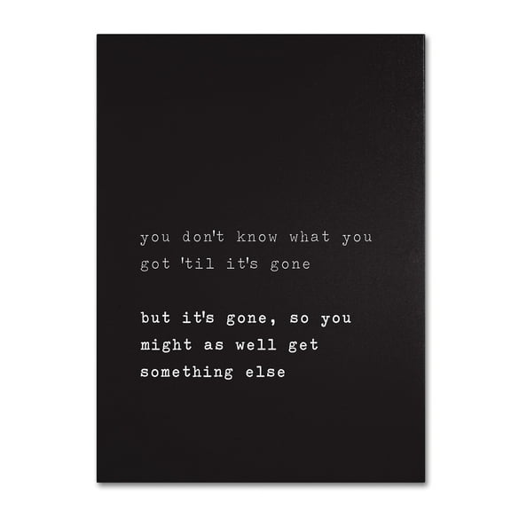 Megan Romo 'Get Something Else' Canvas Art