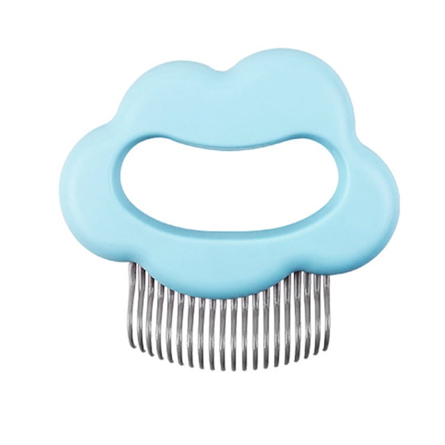 Peine para Gatos Billuyoard Cepillo para el Pelo en Forma de Concha Azul
