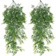 thumbnail image 1 of 4 piezas de plantas artificiales que caen, hojas de bambú, plantas verdes falsas, plantas colgantes artificiales que caen, hojas falsas, 80 cm, 1 of 5