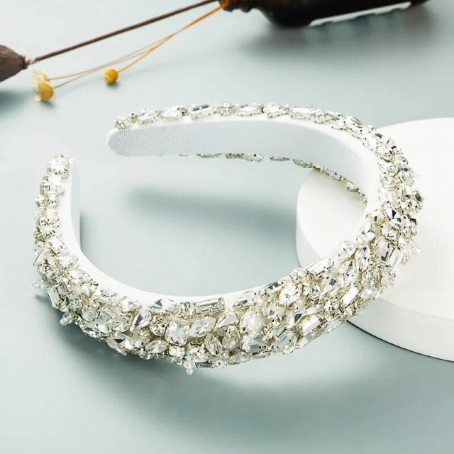 Bandeau Torsadé Perlé Fait Main Mode Élégante pour Mariée Accessoires Cheveux de Mariage Forêt