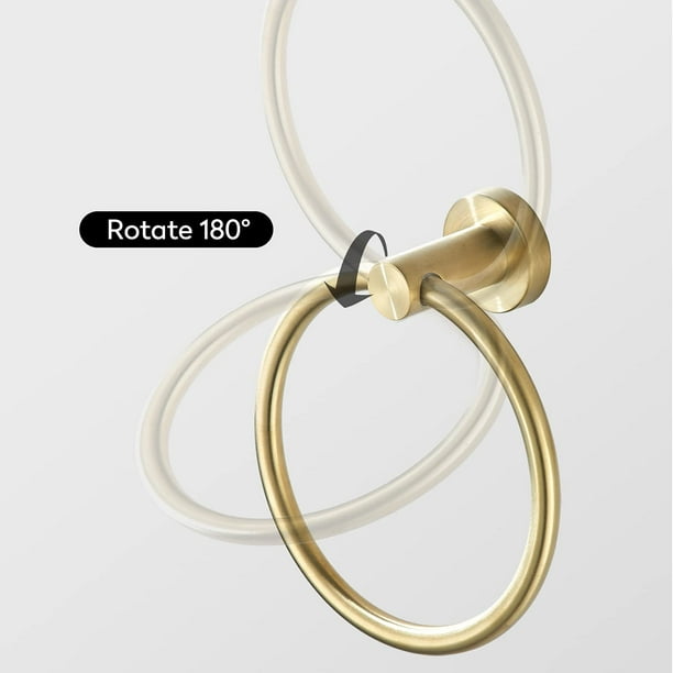 Ensemble Porte-serviettes 4 Pièces Bronze Frotté à L'huile 24 Pouces - Quincaillerie Salle De Bain