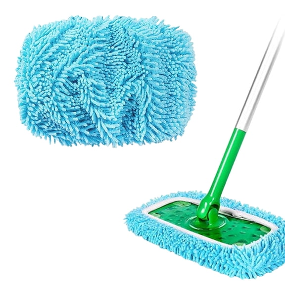 Reusable Microfiber Mop Pad Cover | Washable & Absorbent Replacement for Flat Mops | Traps Dirt, Dust & Pet Hair | Fits Standard Flat Mop Heads | 1-Pack