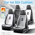 thumbnail image 2 of Cojín de seda de hielo de dibujos animados para asiento trasero de coche, cojín de verano transpirable antideslizante, cojín fresco para coche, cojín de seda transpirable para coche, 2 of 5