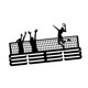 thumbnail image 5 of Estante de exhibición de trofeos para colgar medallas, de metal, resistente, para el hogar, organizador de carreras y sala de estar. Voleibol, 5 of 9