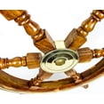 thumbnail image 4 of Wooden Ship Wheel (24 Inches, Brass Ring), 4 of 6