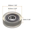 thumbnail image 2 of Unique Bargains Roulement à Rouleau à Poulie en PU 10x32x10 mm, Roue de Guidage Revêtue de Polyuréthane pour Industriel, Vert, 2 of 5