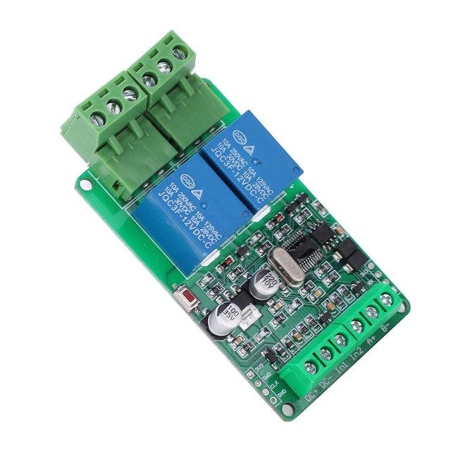 Módulo De Relé De 2 Canales Para TTL, Módulo De Relé Portátil De 2 Canales Para Comunicación RS485/TTL ANGGREK 2‑Channel Relay Module 12V