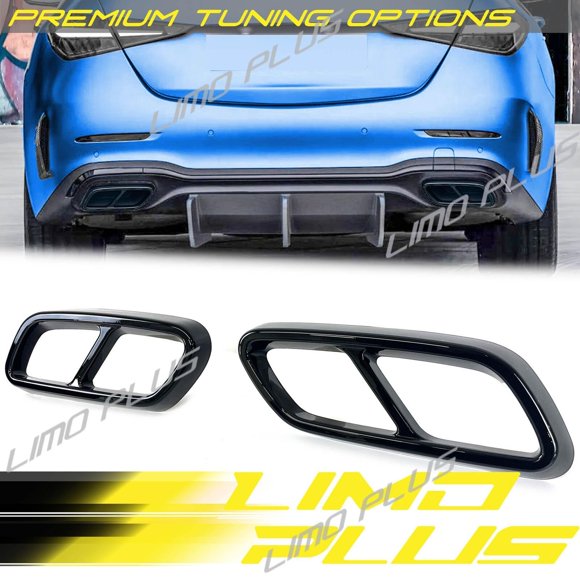 Black exhaust hood trim suitable for Mercedes W206 sedan C200 C300 C43 2023