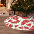 thumbnail image 5 of Rateoe Hand Drawn Watermelon Pattern Christmas Tree Skirt with Ties , Christmas Tree Decorations, Farmhouse Christmas Decor Xmas Holiday Decorations-30", 5 of 6