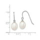 Boucles d'Oreilles Perles de Culture d'Eau Douce Blanches 8-9mm en Argent Sterling – image 2 sur 4