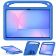 thumbnail image 2 of Kids Case for Samsung Galaxy Tab S10 FE Plus 13.1" 2025 SM-X620 / SM-X626 / SM-X626B, Heavy Duty Shockproof Silicone Kids Friendly Kickstand Cover with Handle Grip & Stylus Holder, Blue, 2 of 6