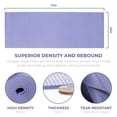 thumbnail image 6 of Sunshine Yoga Voyage Yoga Mat, Studio and Gym Bulk Yoga Mats, Durable, Anti-Tear, 72" x 24" x 5mm, 4 Pack, Peri Purple, 6 of 7