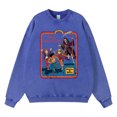 thumbnail image 3 of Sudadera con capucha vintage desgastada y lavada con la frase "La muerte me persigue por detrás" para hombre, sudadera de moda de hip hop, sudadera de algodón de gran tamaño, 3 of 5