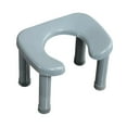 thumbnail image 2 of simhoa Toilet Stool Easy Storage Squatting Potty Heavy Duty Portable Bathroom Stool Gray L, 2 of 8