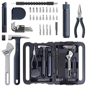 HOTO 40-Piece Tool Set with Electric Screwdriver and LED