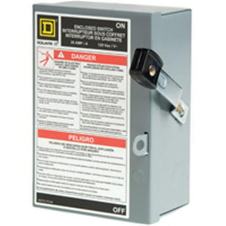 Square D 30 amps Fusible Single Pole Fuse Safety Switch