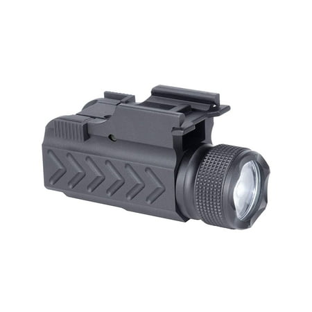 Monstrum Tactical F1000 Compact 150 Lumens Flashlight with Quick Detach Picatinny Rail Mount | for