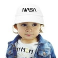 thumbnail image 5 of DALIX NASA Black Worm Infant Hat Baseball Cap Girls Boys in White, 5 of 5