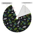 thumbnail image 2 of Rateoe Space Rockets Print Christmas Tree Skirt 36" for Xmas Holiday New Year Party Circle Tree Mat Ornaments Decoration, 2 of 7
