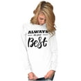 thumbnail image 4 of Always Do Your Best Inspirational Women Plus Size Long Sleeve Graphic Tee Brisco Brands 2X, 4 of 5
