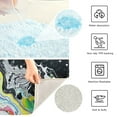 thumbnail image 3 of Yayeee Bath Rug for Bathroom Floor Non Slip Rectangle Fluffy Soft Absorbent Mat, 16"x24", Colorful White, 3 of 7