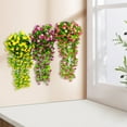 QLFSCXG Hanging Hanging Basket Bunch Violet Flower Hanging Garland