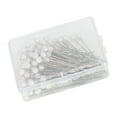 thumbnail image 2 of Pearl Pins,100Pcs Pearl Pins Round Ball Pin Sewing Accessories Exceptional Craftsmanship, 2 of 14