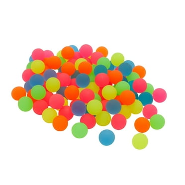 50 Pcs Rubber Colored Balls Bouncy Kit Bouncing Game Pop up Child ...