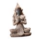 thumbnail image 5 of Estatua de Buda sentado de piedra arenisca, colección de esculturas artesanales decorativas de 3x2x4 pulgadas para regalo de inauguración de la casa, Estilo B Macarena Estatua al aire libre, 5 of 8