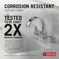 thumbnail image 3 of Delta Vero Two-Handle Widespread Bathroom Faucet - 3553LF - Chrome, 3 of 5