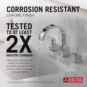 Delta Vero Two-Handle Widespread Bathroom Faucet - 3553LF - Chrome