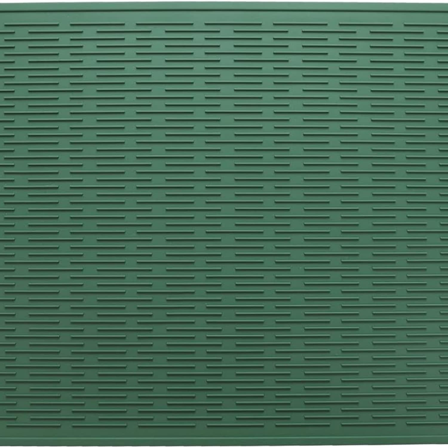 Silicone Dish Drying Mat for Multiple Usage,Easy clean,-friendly,Heat-resistant Silicone Mat for Kitchen Counter or Sink,Refrigerator or Drawer Liner Green 4XL 32 inches x 18 inches