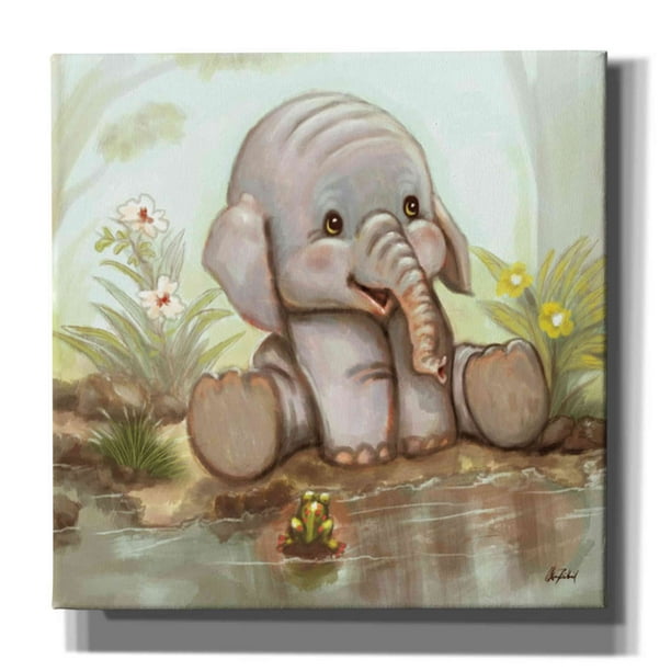 elephant canvas painting easy