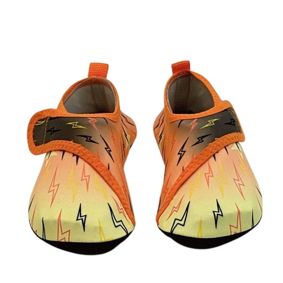 Boys Girls Water Shoes Kids Lightweight Socks Barefoot Quick Drying Hiking Walking Sneakers On Sandals for Beach Pool Swim Orange 1.5-2.5 Years