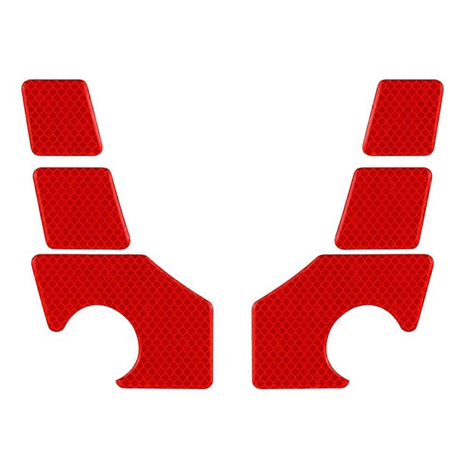Safety Car Door Opening Warning Reflector Tape For Red